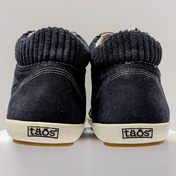 Täos Footwear Startup Mid Top Sneaker in Black Distressed - NO INSOLES - Picture 11 of 16
